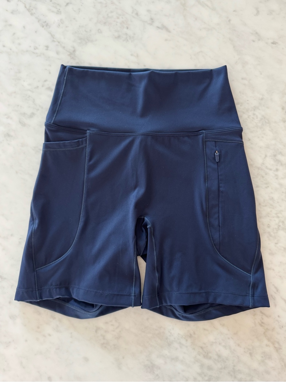 adanola navy blue zip pocket shorts
